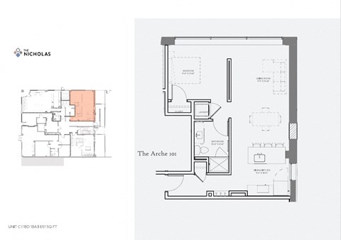 a floor plan of a house at The Nicholas, Missouri